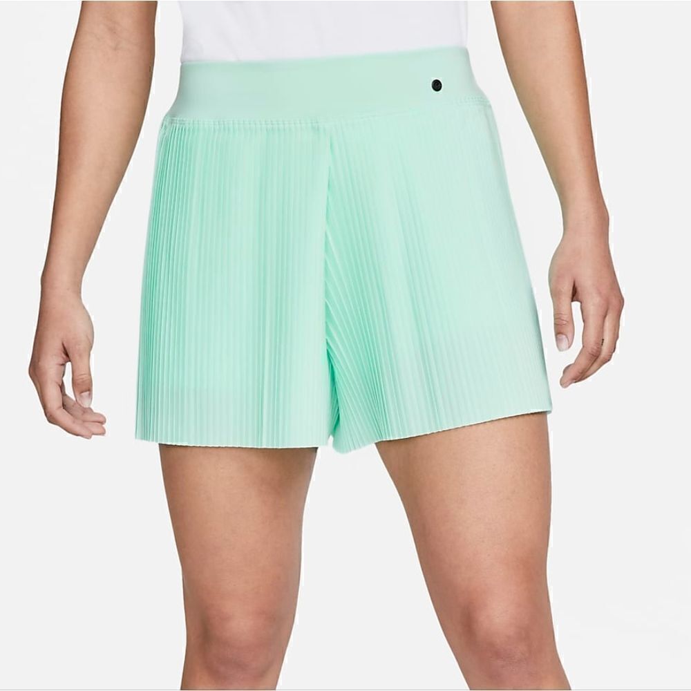 Nike Dri-Fit Ace Women's Pleated Golf Shorts Tennis Mint Foam Green Skort Medium